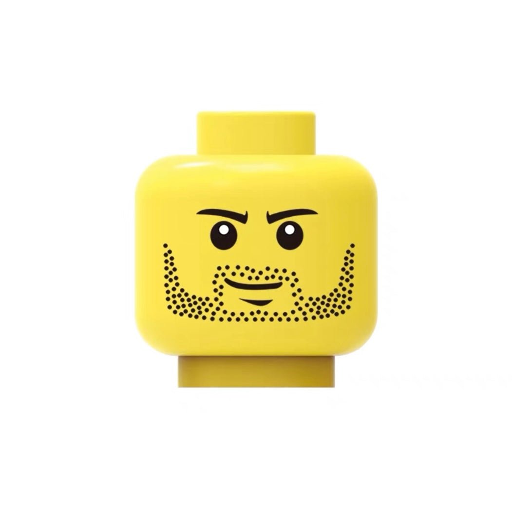 Bearded Smile - Classic Yellow - Brick Memory