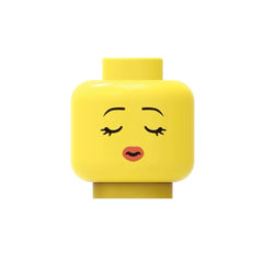 Closed Eyes with Kissy Lips - Classic Yellow - Brick Memory