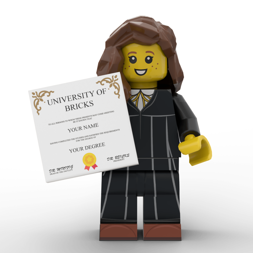 Custom Graduation Diploma - Brick Memory