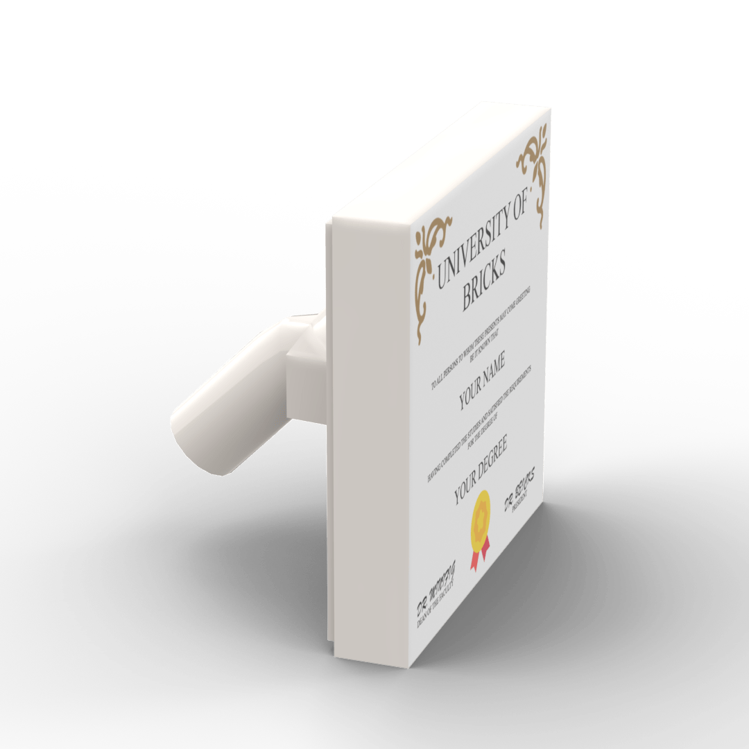 Custom Graduation Diploma - Brick Memory