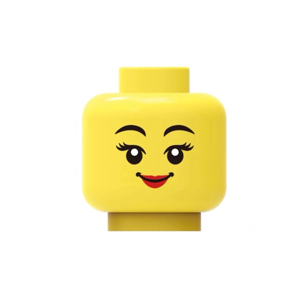 Elegant Smile with Curved Lashes - Classic Yellow - Brick Memory