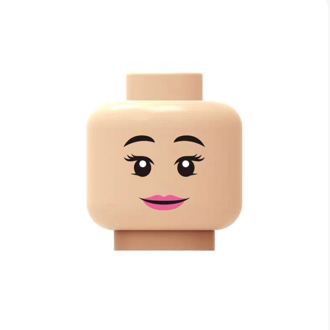 Gentle Smile with Pink Lips – Skin Tone - Brick Memory
