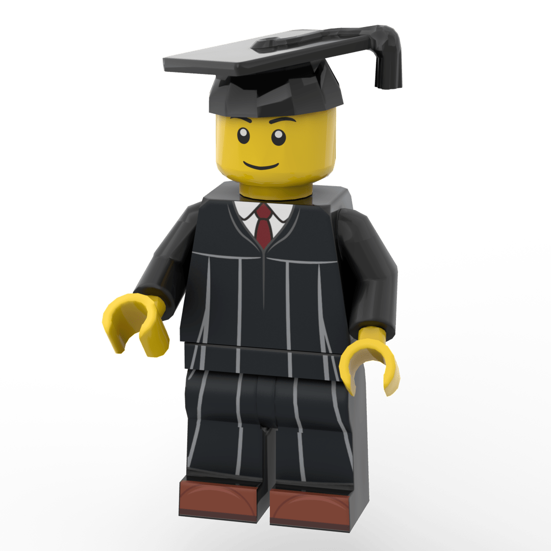 Graduation Cap - Brick Memory