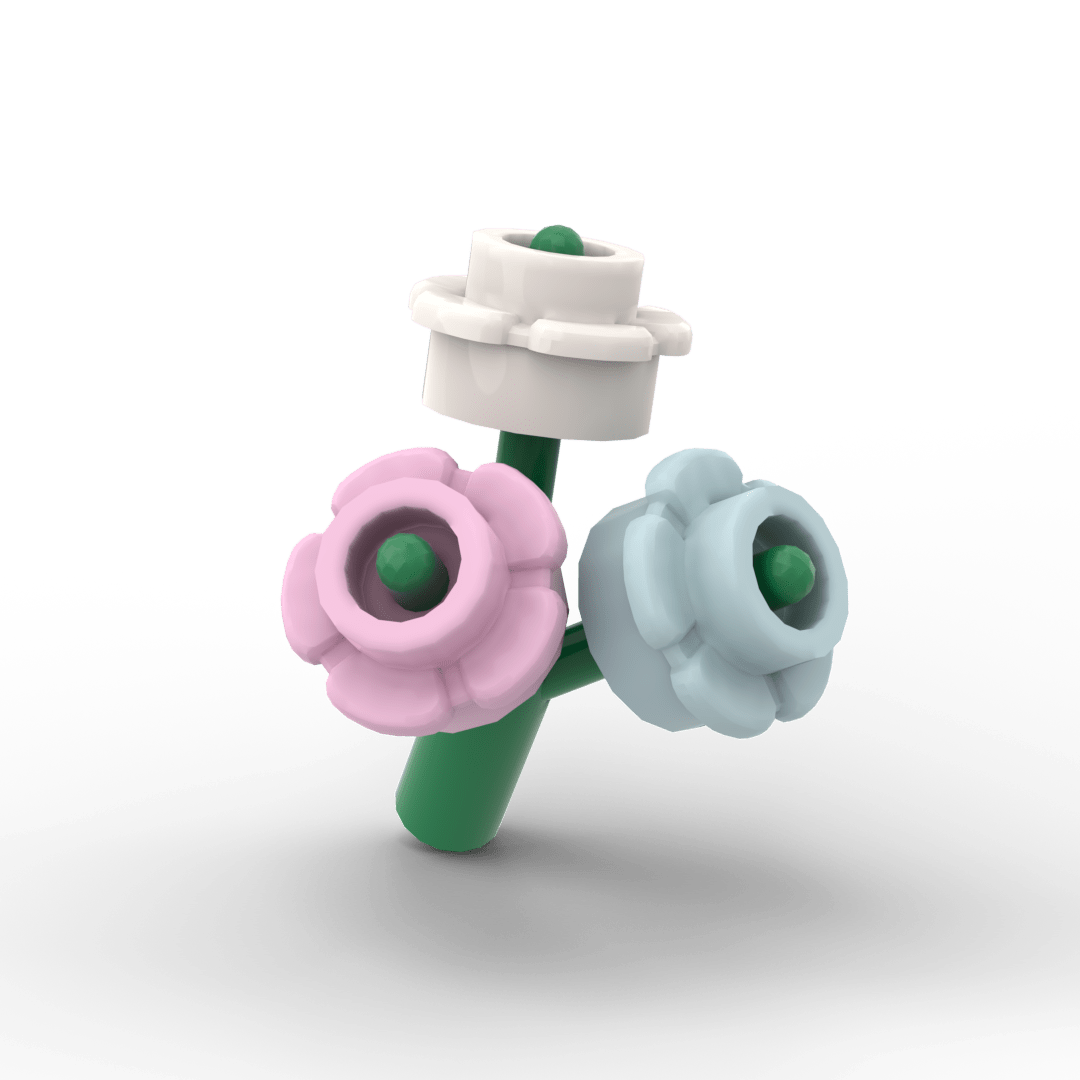 Handheld Flower Bouquet - Brick Memory