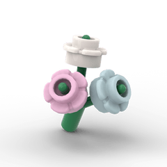 Handheld Flower Bouquet - Brick Memory