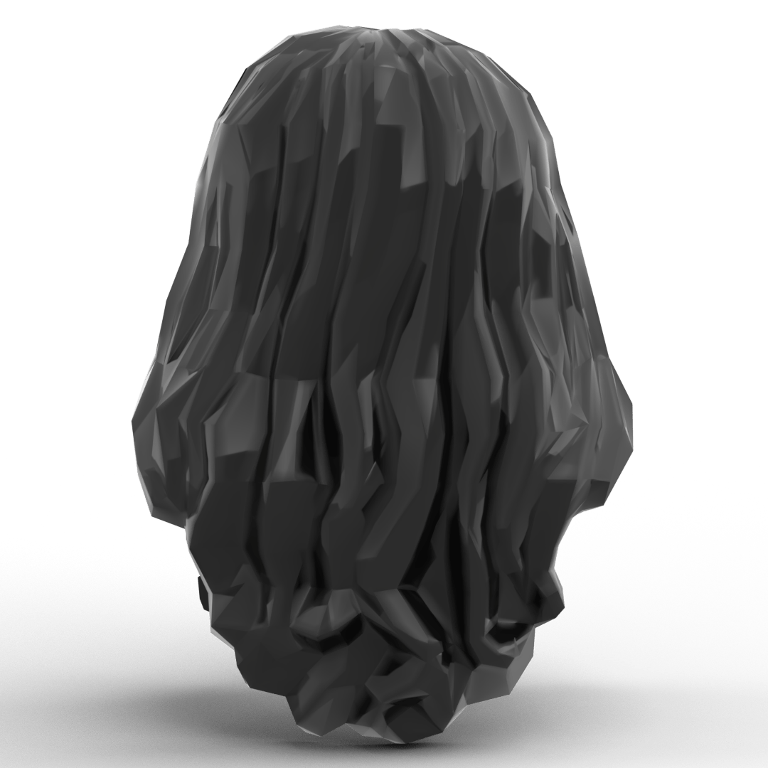 Long Wavy Center Part Hair - Brick Memory