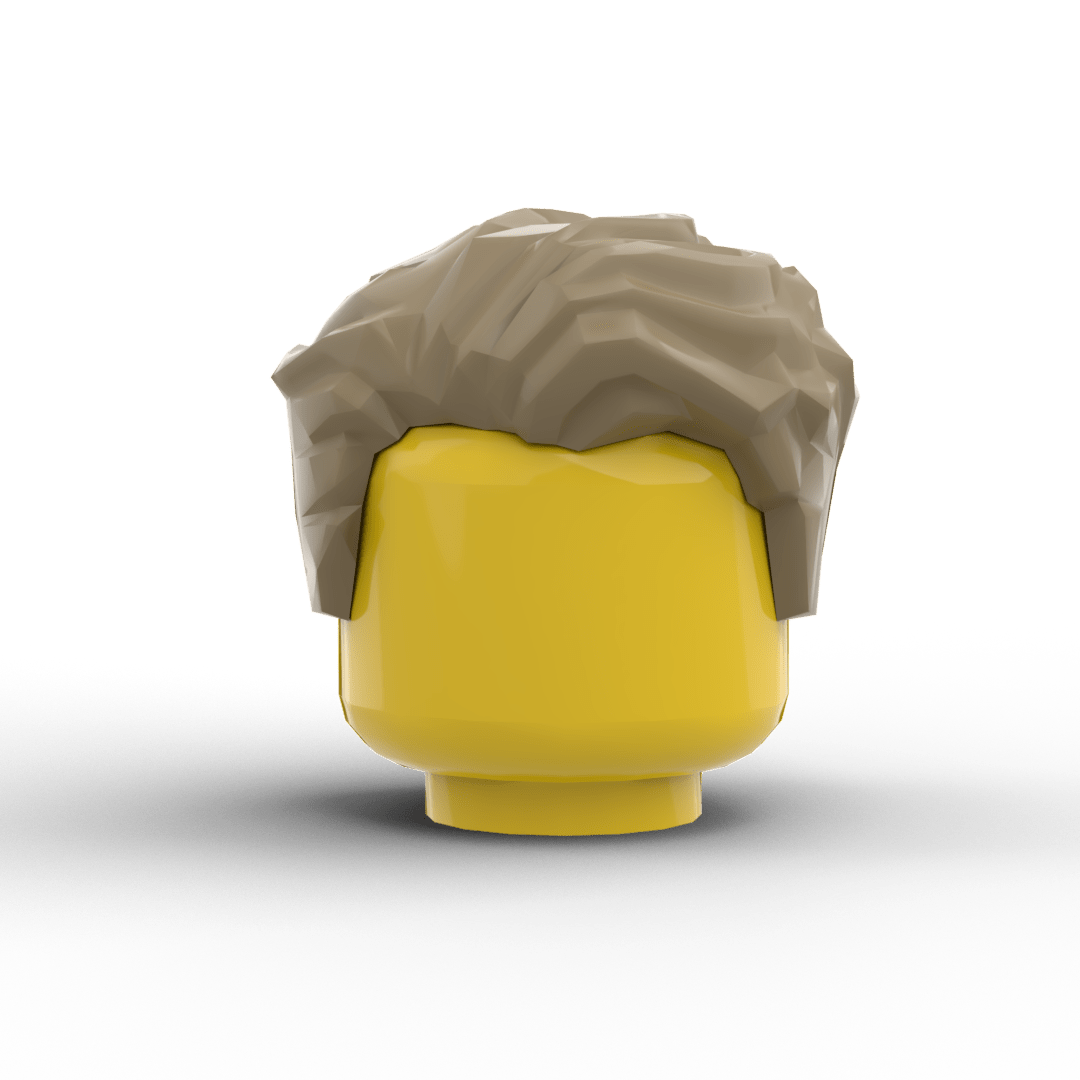 Minifig Hair - Clean Side Sweep Hair (3 Colors) - Brick Memory