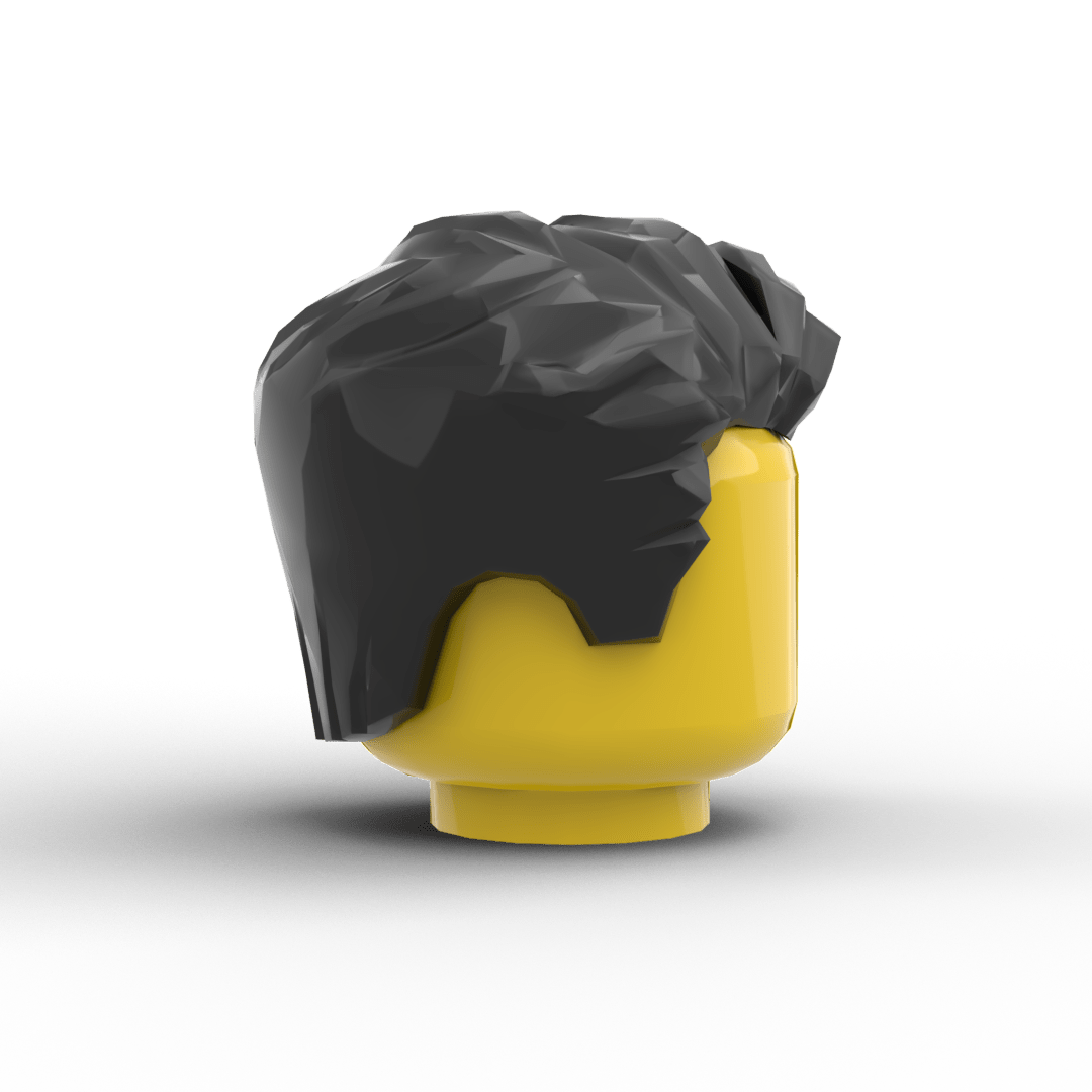 Minifig Hair - Clean Side Sweep Hair (3 Colors) - Brick Memory