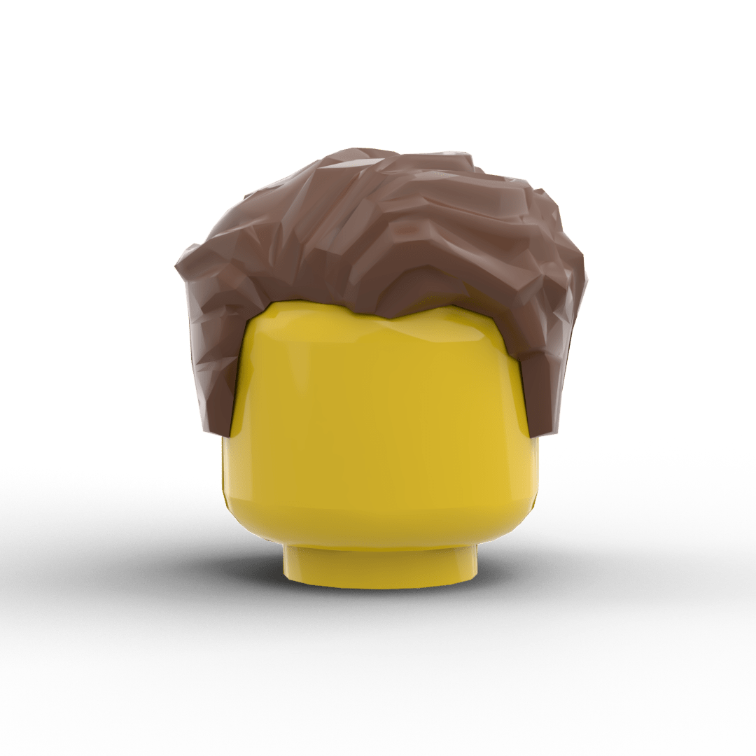 Minifig Hair - Clean Side Sweep Hair (3 Colors) - Brick Memory