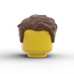 Minifig Hair - Clean Side Sweep Hair (3 Colors) - Brick Memory