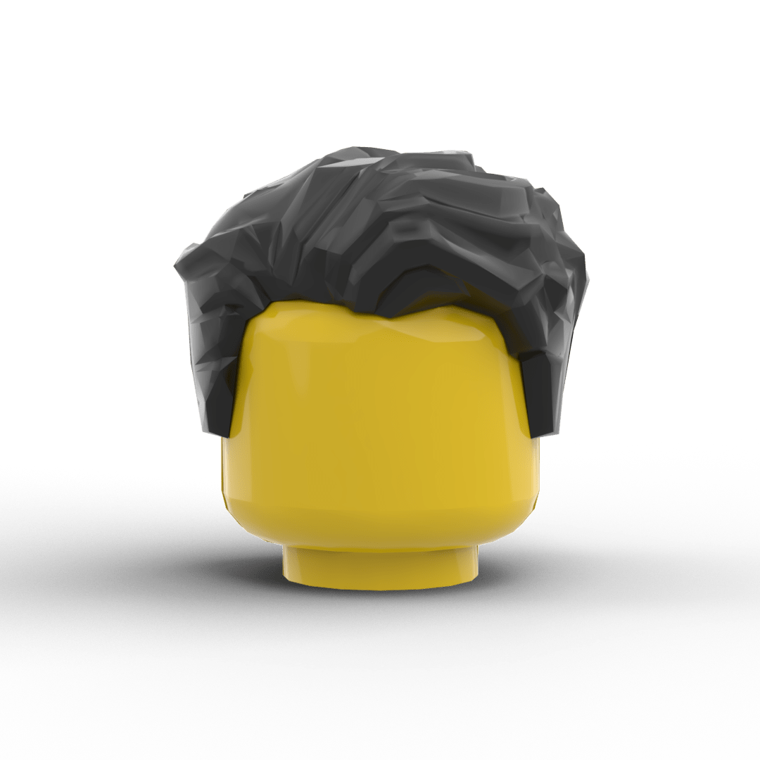 Minifig Hair - Clean Side Sweep Hair (3 Colors) - Brick Memory