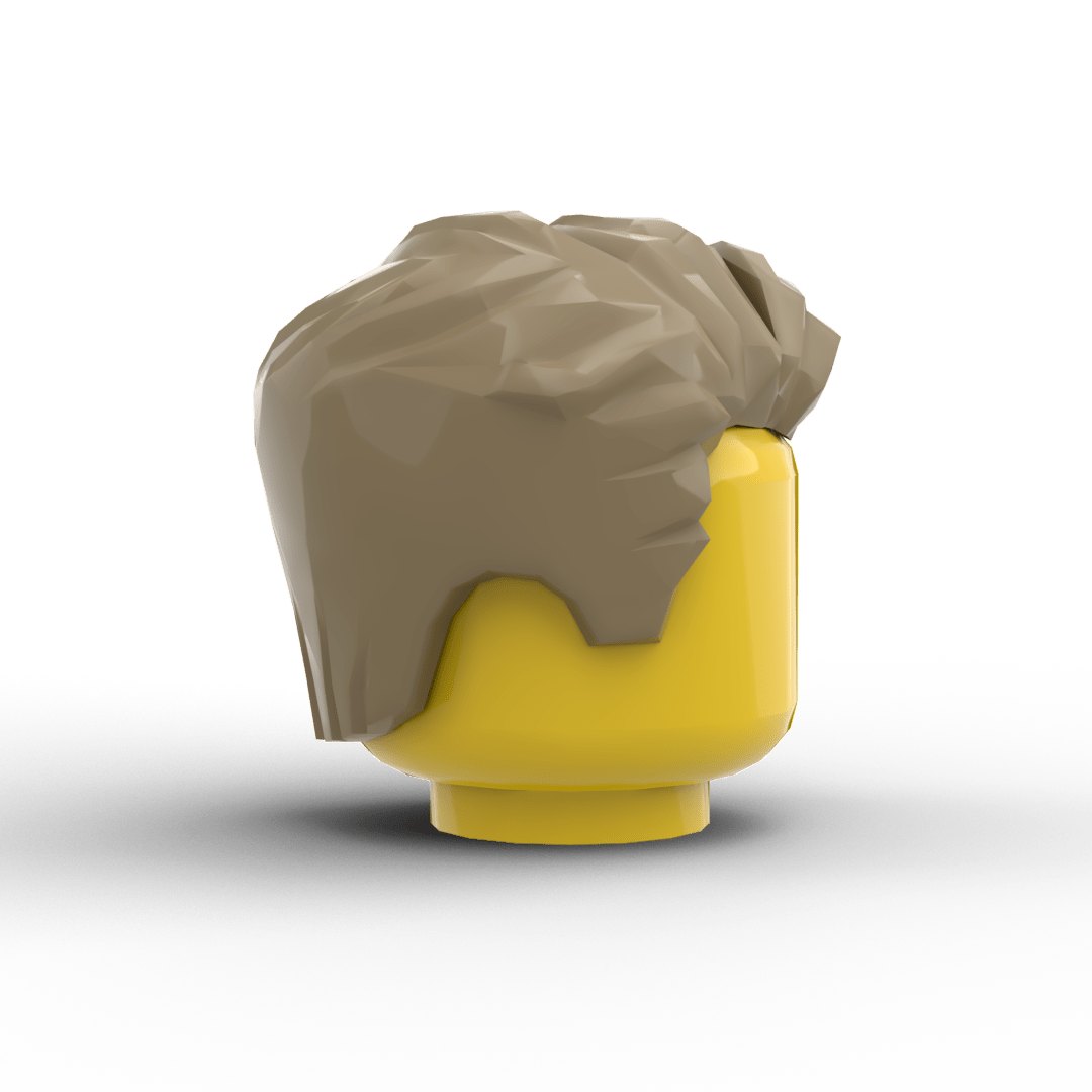 Minifig Hair - Clean Side Sweep Hair (3 Colors) - Brick Memory