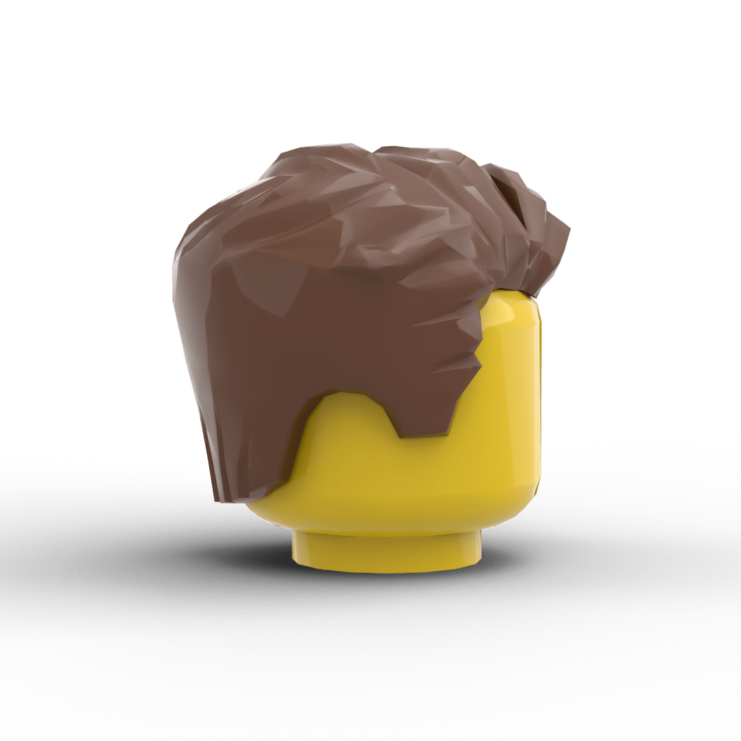 Minifig Hair - Clean Side Sweep Hair (3 Colors) - Brick Memory