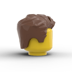 Minifig Hair - Clean Side Sweep Hair (3 Colors) - Brick Memory