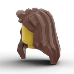 Minifig Hair - Long Wavy Side Part (3 Colors) - Brick Memory