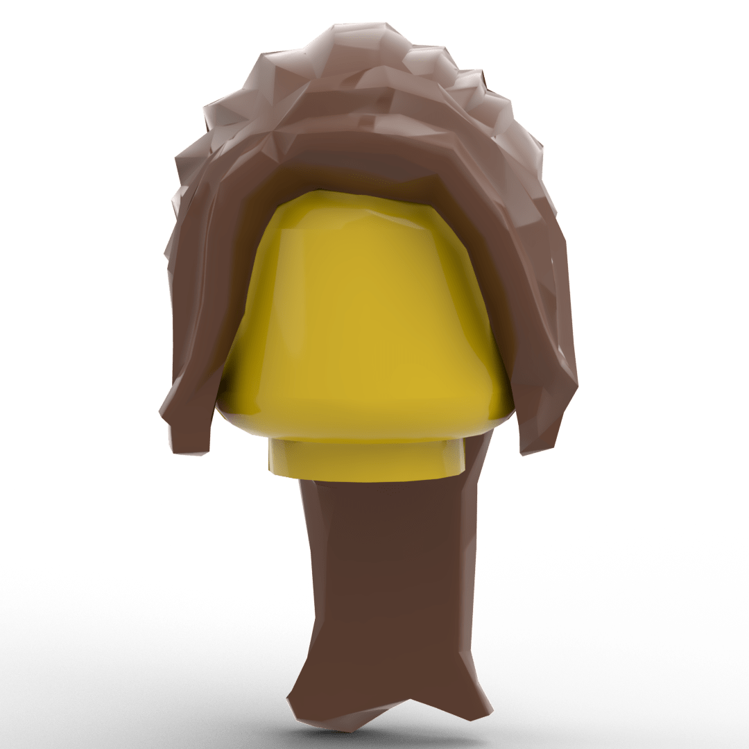 Minifig Hair – Ponytail with Side Bangs (4 Colors) - Brick Memory