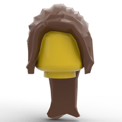 Minifig Hair – Ponytail with Side Bangs (4 Colors) - Brick Memory