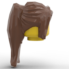 Minifig Hair – Ponytail with Side Bangs (4 Colors) - Brick Memory