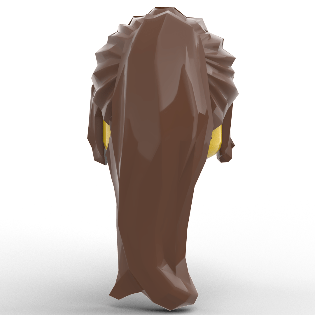 Minifig Hair – Ponytail with Side Bangs (4 Colors) - Brick Memory