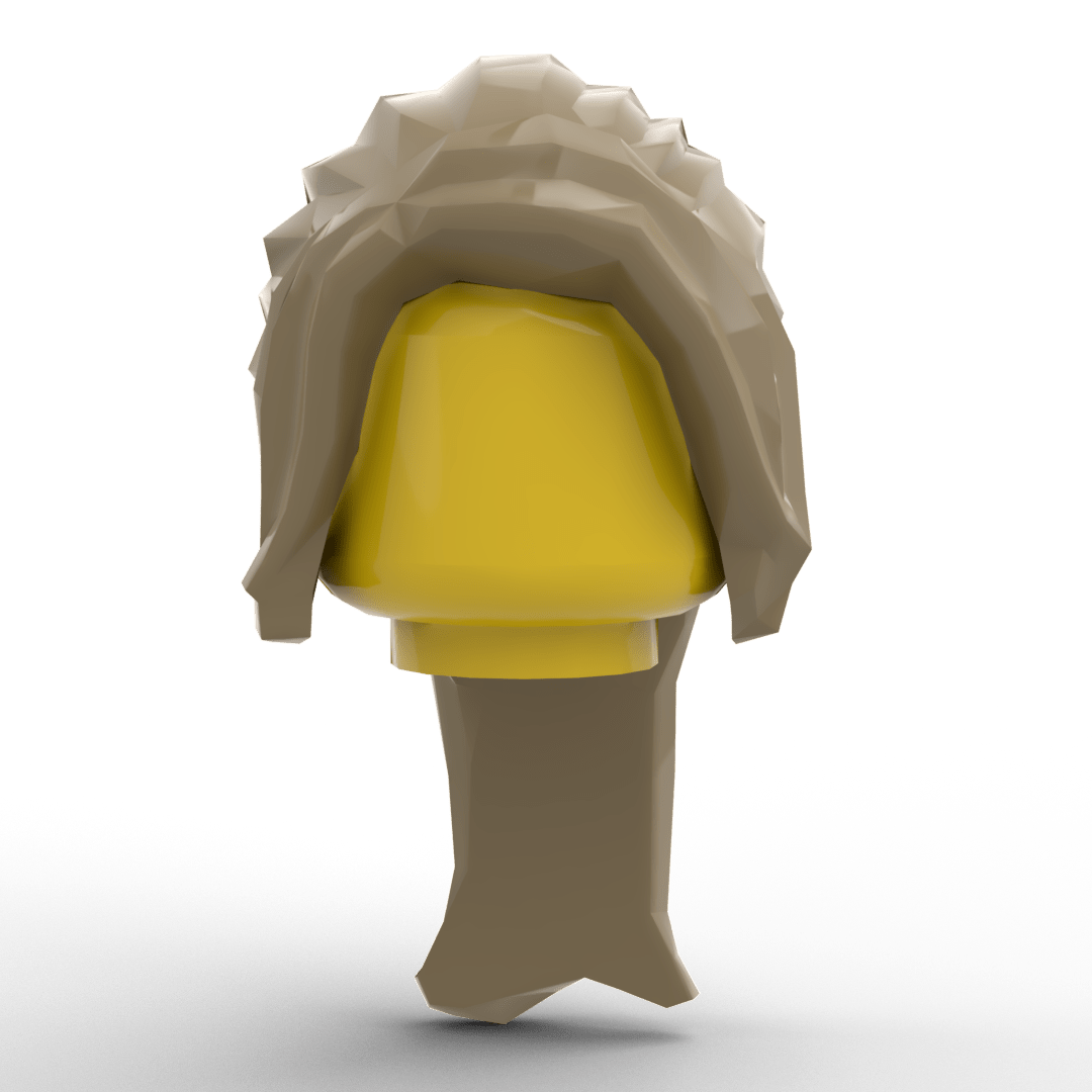 Minifig Hair – Ponytail with Side Bangs (4 Colors) - Brick Memory