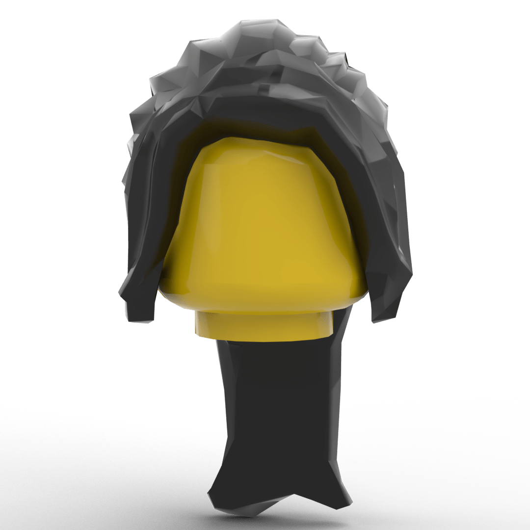 Minifig Hair – Ponytail with Side Bangs (4 Colors) - Brick Memory