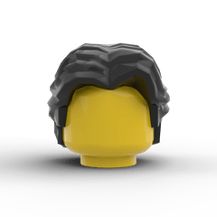 Minifig Hair – Short Wavy Center Part Hair (2 Colors) - Brick Memory