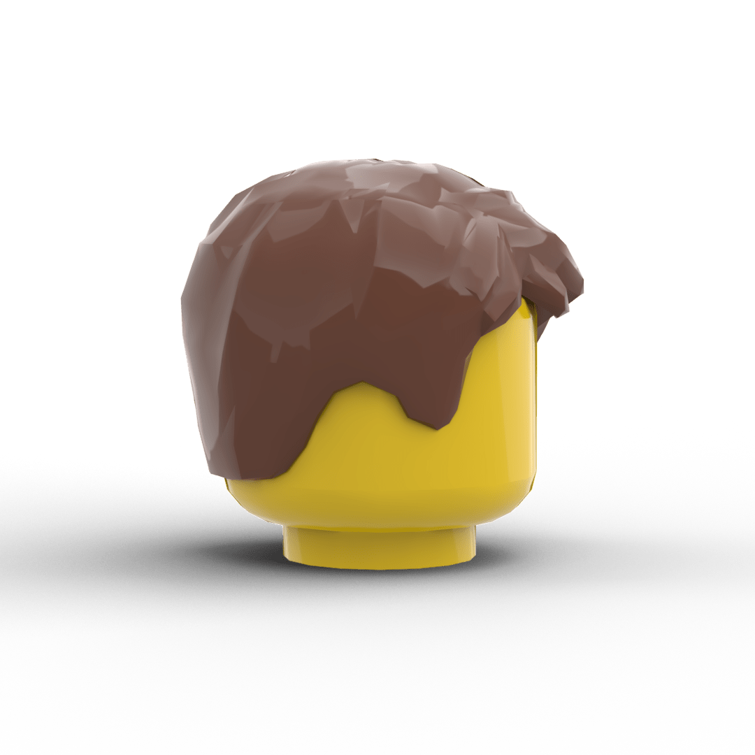Minifig Hair – Textured Fringe Hair (3 Colors) - Brick Memory