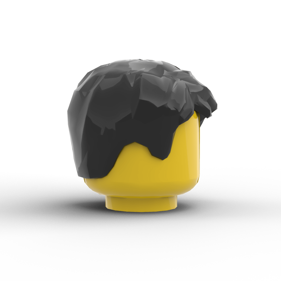 Minifig Hair – Textured Fringe Hair (3 Colors) - Brick Memory