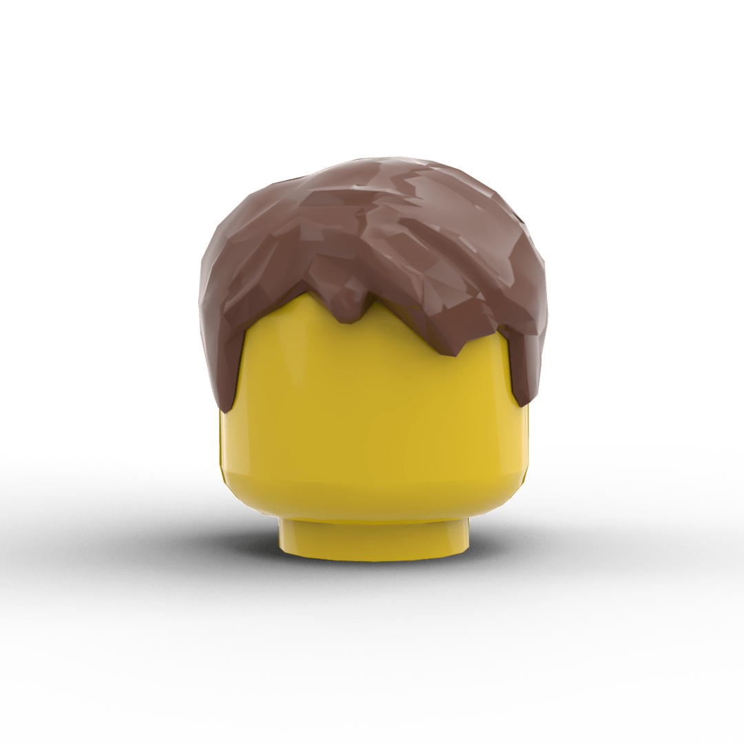 Minifig Hair – Textured Fringe Hair (3 Colors) - Brick Memory