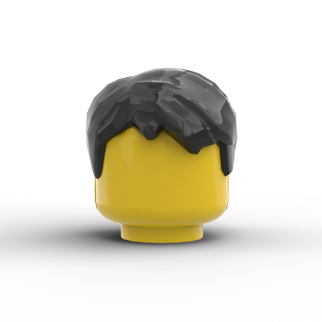 Minifig Hair – Textured Fringe Hair (3 Colors) - Brick Memory
