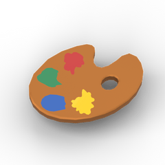 Paint Palette & Brush Set - Brick Memory