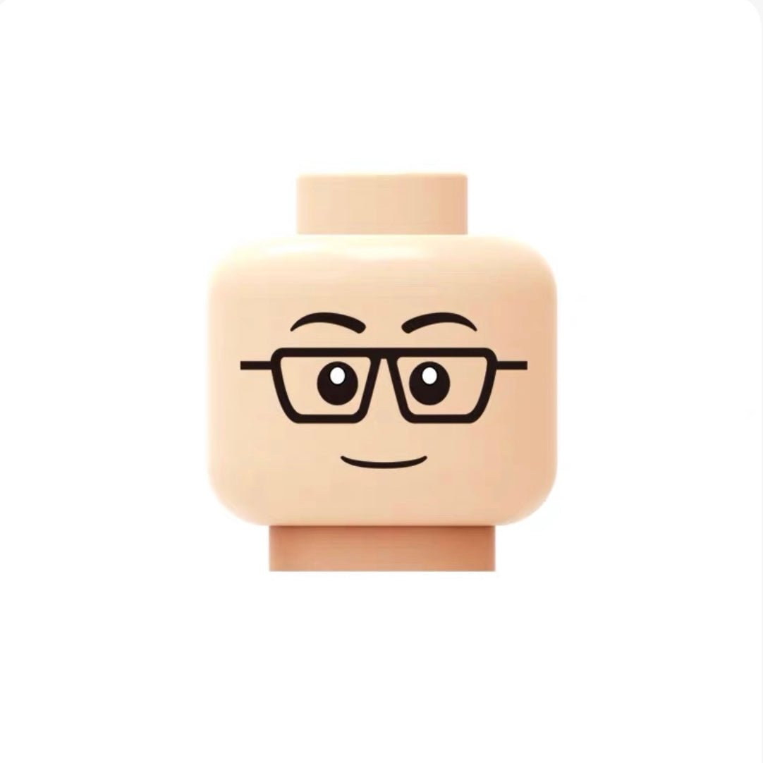 Smart Smile with Glasses – Skin Tone - Brick Memory
